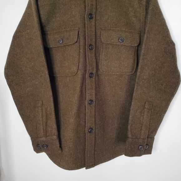 Filson CPO Wool Jac-Shirt 24 oz Military Jacket Forest Green Size XS New - Picture 6 of 13